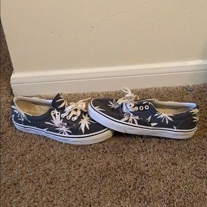 Navy blue “floral”Vans